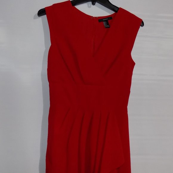 Forever 21 Red Sleveless Tank Dress Size Small - Picture 5 of 9